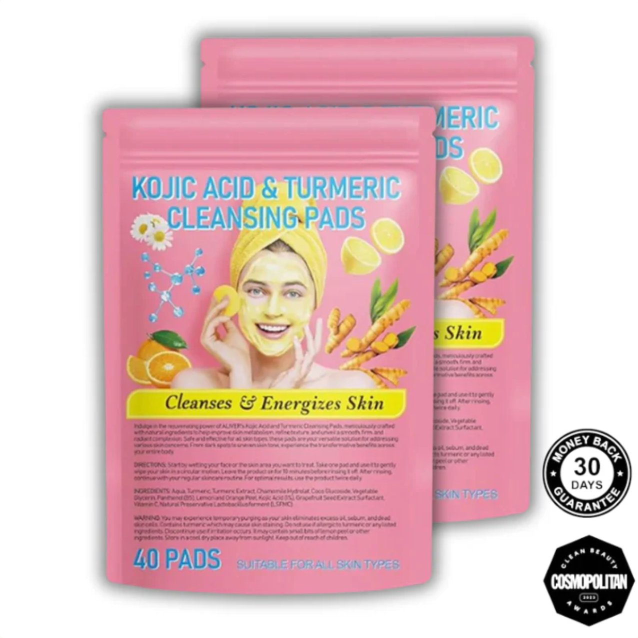 Tumeric Kojic Acid Cleaning pads